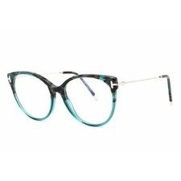 NWT Tom Ford FT5770-B-056 Teal Havana Eyeglasses